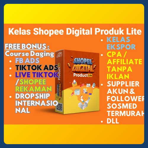 TRIK JUALAN PRODUK DIGITAL DI SHOPEE + UPDATE | FREE BONUS KELAS TERNAK  AKUN TIKTOK ANGGA SUGARA