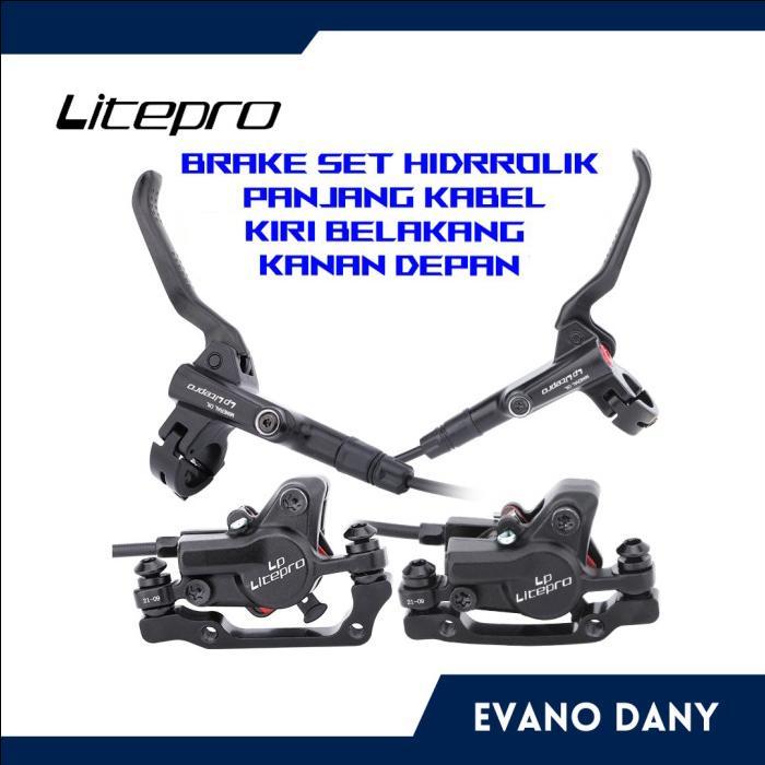 SehatBughar Litepro Rem Hidrolik Sepeda Litepro Depan Belakang Not Zoom Tektro Ori - Full Set