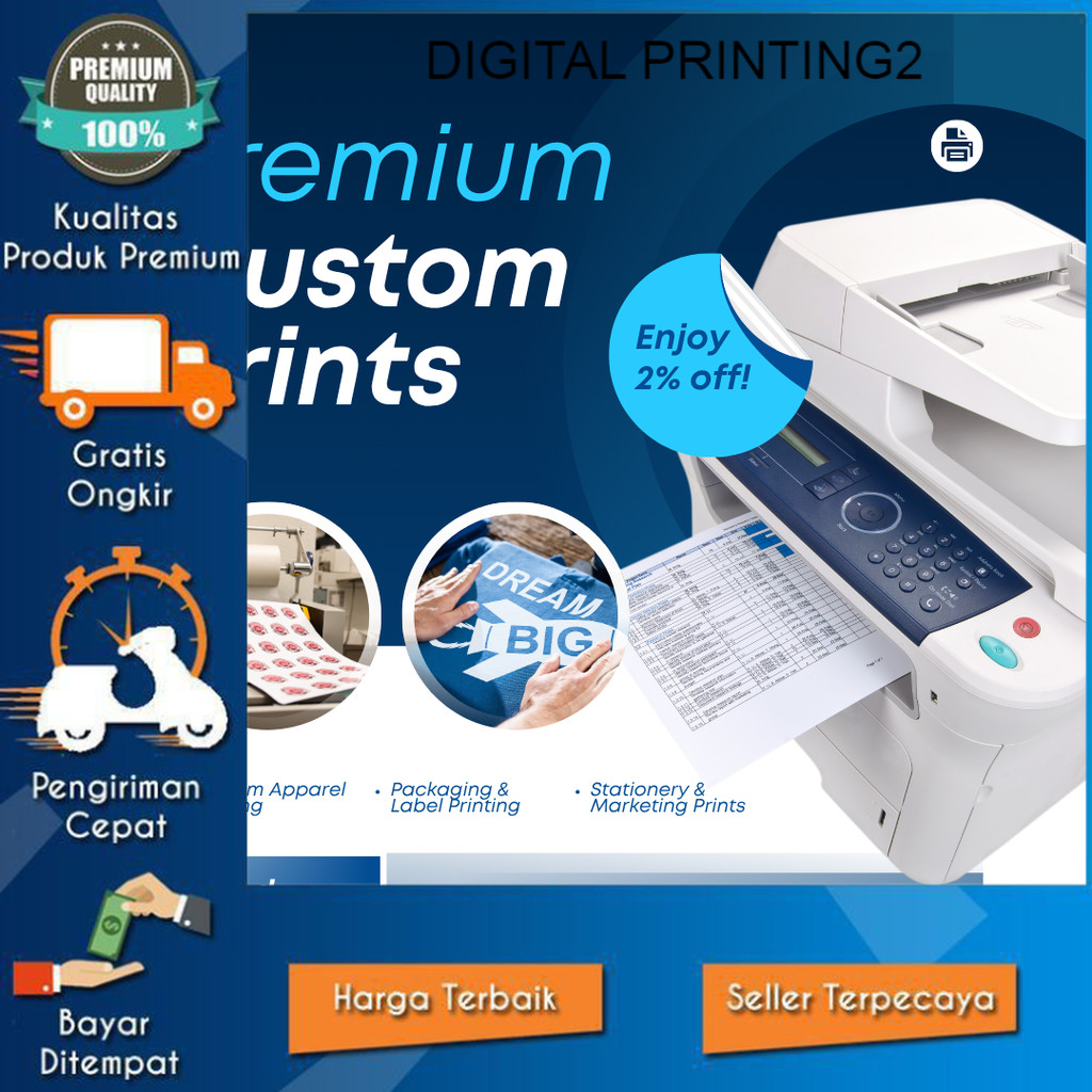 Jasa print kertas art paper dan kertas sticker bisa di buat cover sticker DLL