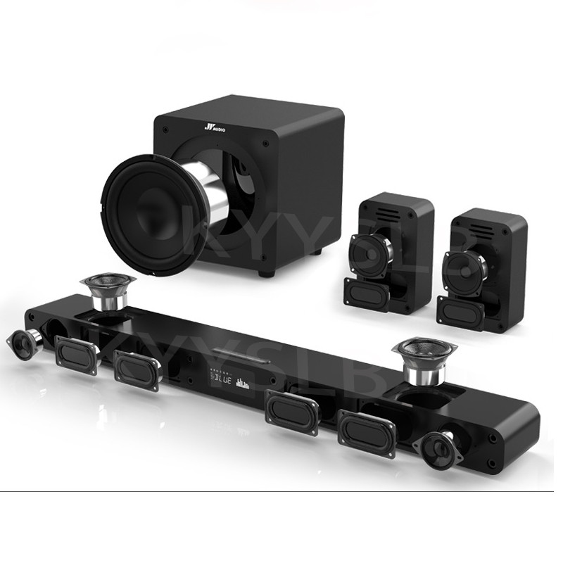 KYYSLB Wireless Subwoofer Blueteeth Home Theater Set TV Mobile Phone Karaoke Soundbar Speaker K Song