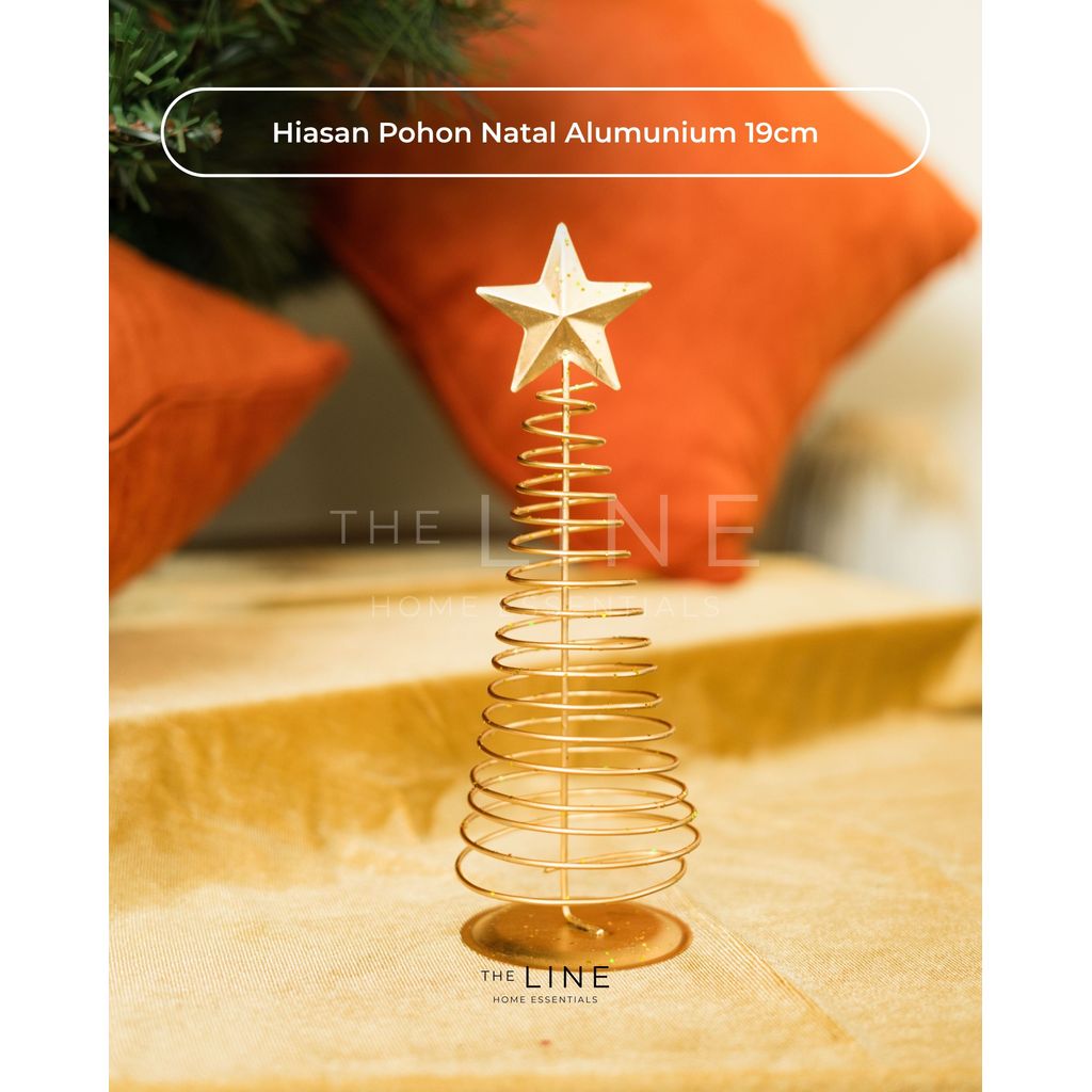 HIASAN POHON NATAL GOLD MINI - DEKORASI/ HIASAN NATAL