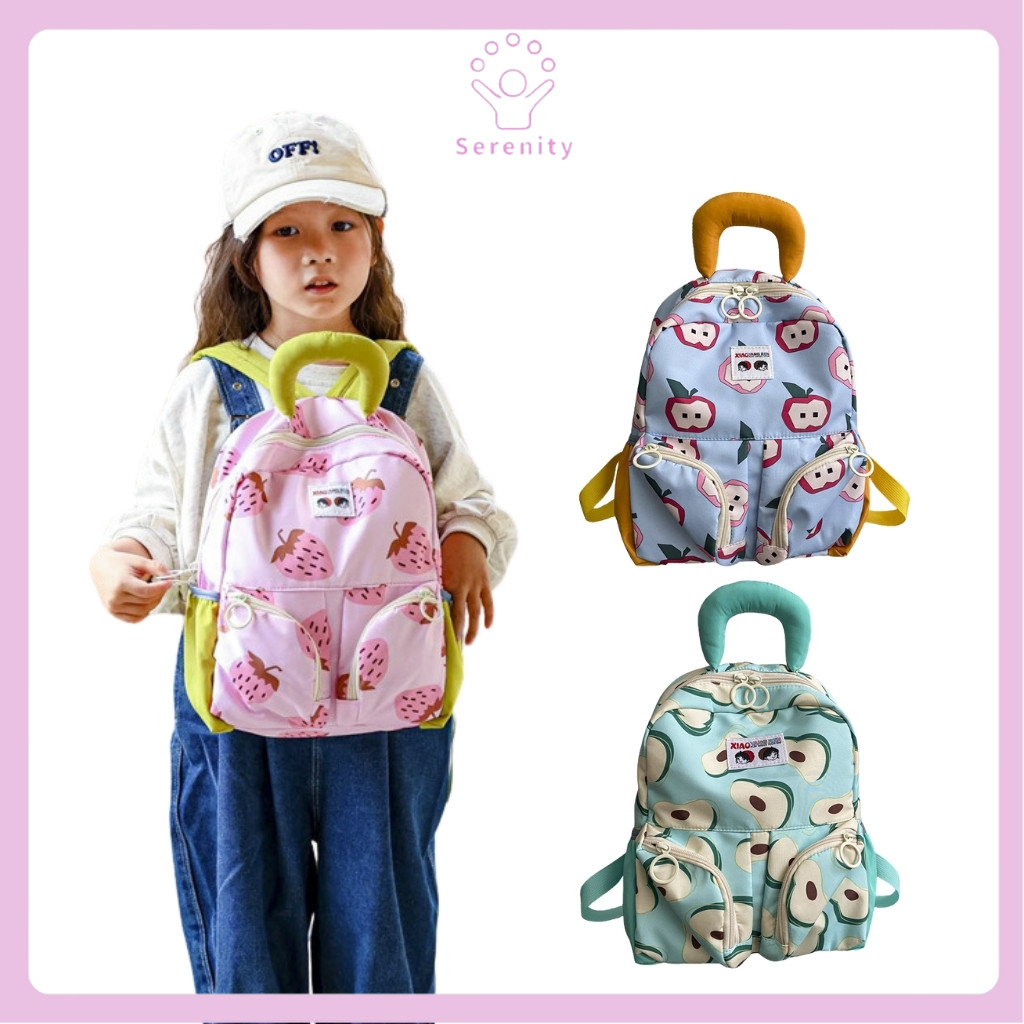 SERENITY (648) Tas Ransel Anak SD TK Motif Lucu / Tas Sekolah Karakter Buah