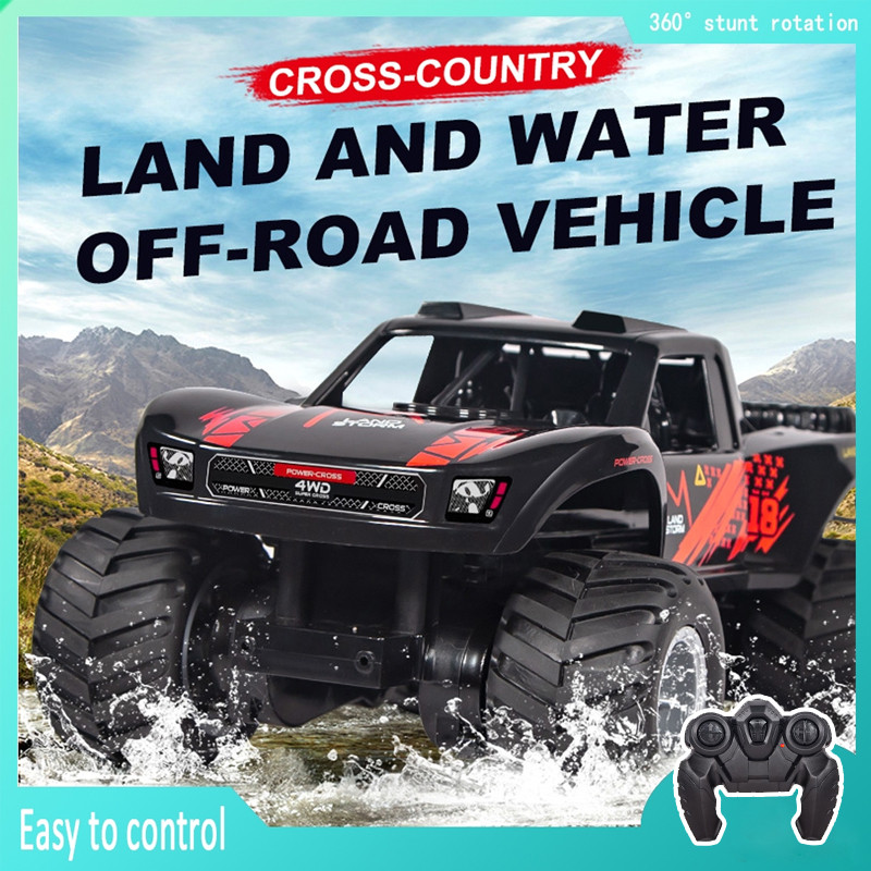 JJRC Q156 4WD 2.4G Amphibious Offroad Climbing RC Flip Stunt Car Racing Allterrain Waterproof Childr