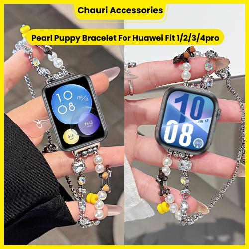 Pearl Puppy Bracelet for Huawei Watch Fit 1 Huawei Watch Fit  2 Huawei Watch Fit 3 Huawei Watch Fit 