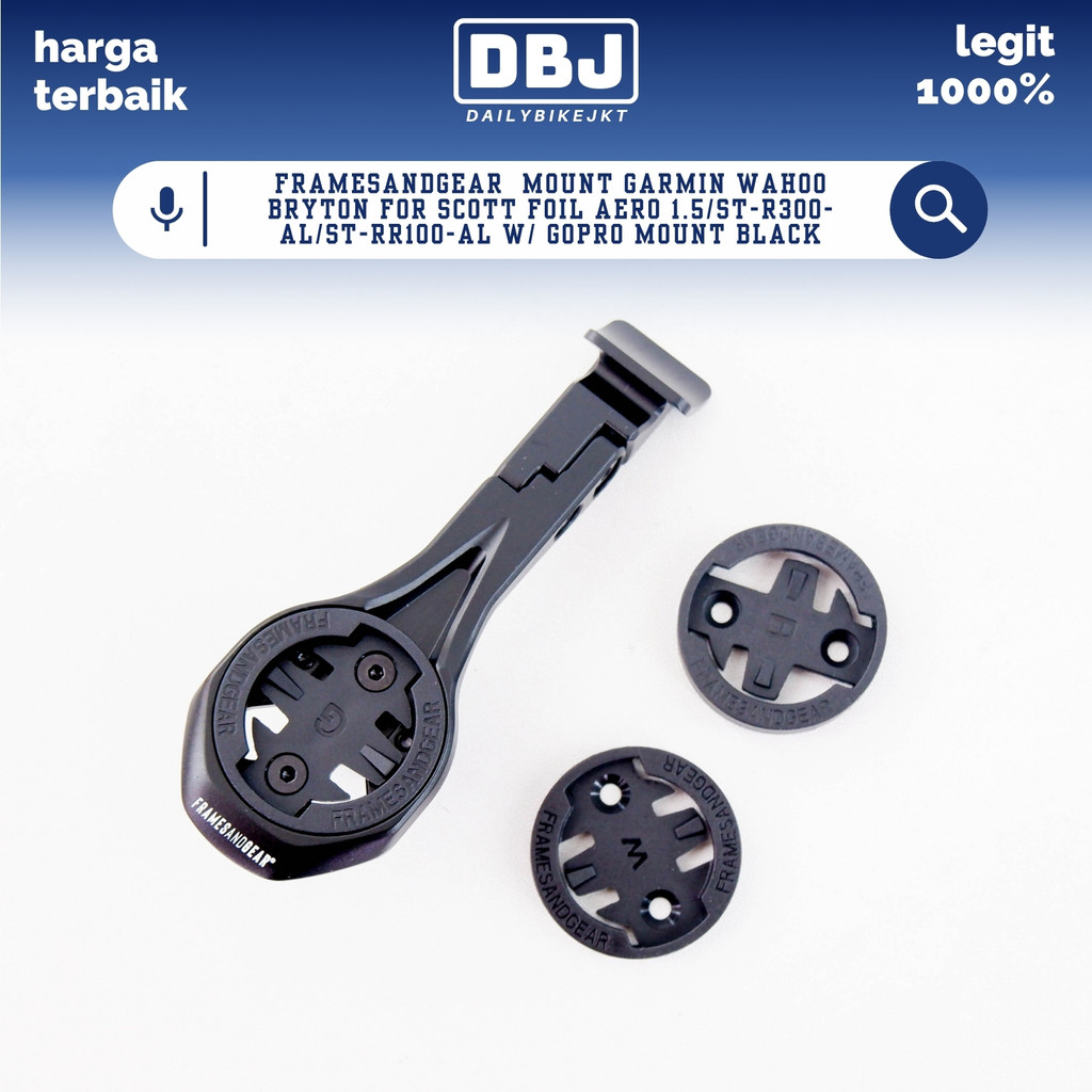 FRAMESANDGEAR MOUNT GARMIN WAHOO BRYTON FOR SCOTT FOIL AERO 1.5/ST-R300-AL/ST-RR100-AL W/ GOPRO MOUN