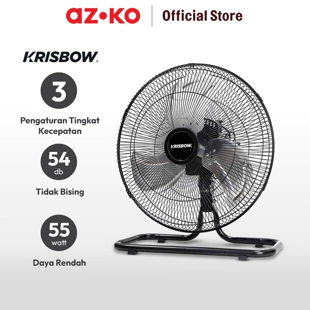 AZKO Krisbow 16 inci Kipas Angin Industrial 2 In 1 55 watt Table Wall Fan Ruangan Industrial Fans Ki
