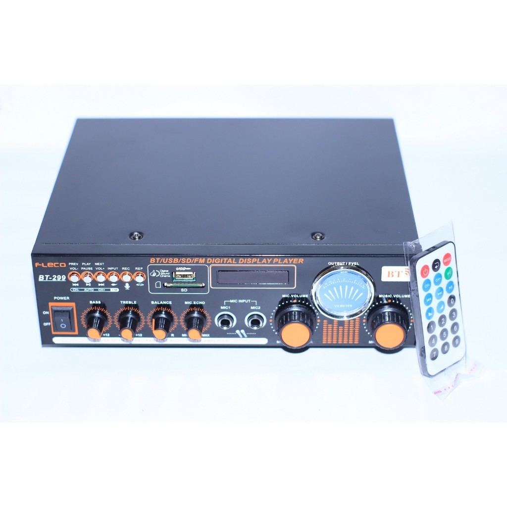 Power amplifier Bluetooth Fleco BT-299 Ampli Bluetooth BT 299 Ampli Karaoke ORI