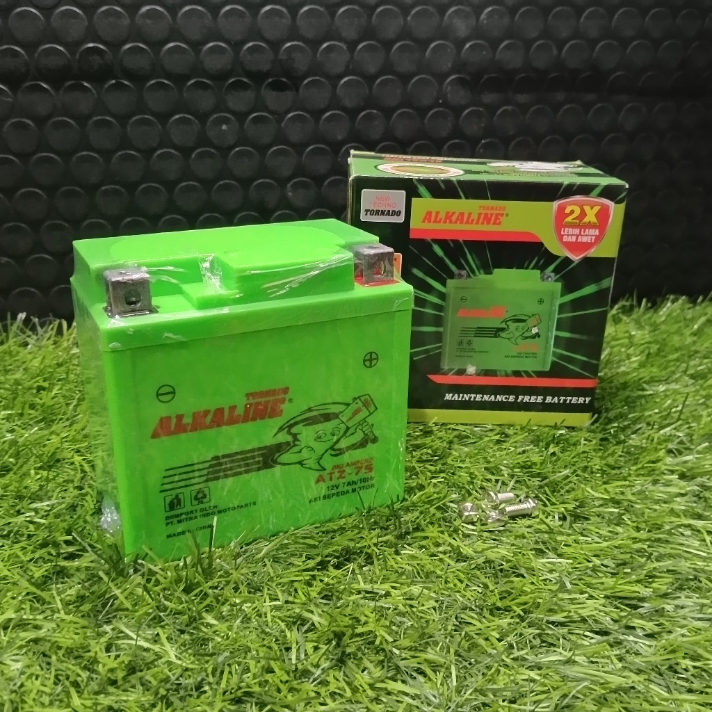 AKI ALKALINE ATZ7S/ACCU MOTOR SATRIA FU VARIO 125-150 KLX 12V 7AM ALKALINE