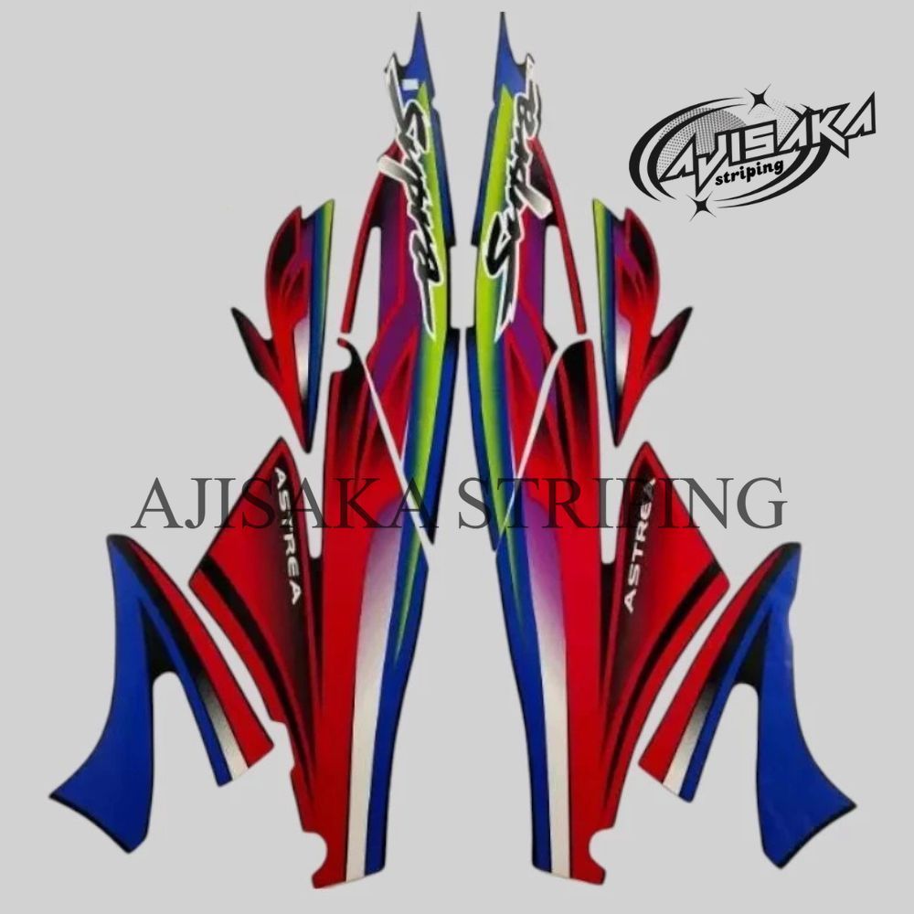 stiker supra 2003 merah / striping supra tromol 2003 merah / stiker striping lis les supra tromol 20