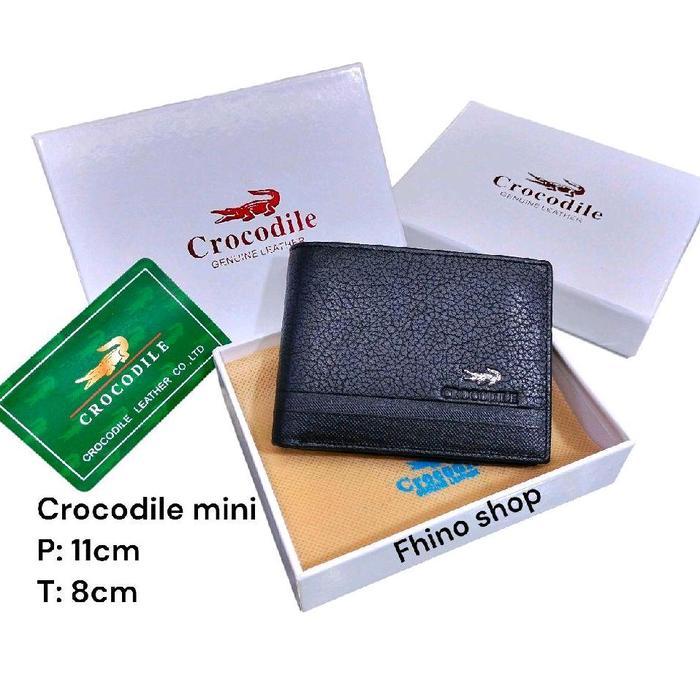 crocodile Dompet mini kulit asli original impor / dompet kecil kulit asli / dompet pria kulit asli k