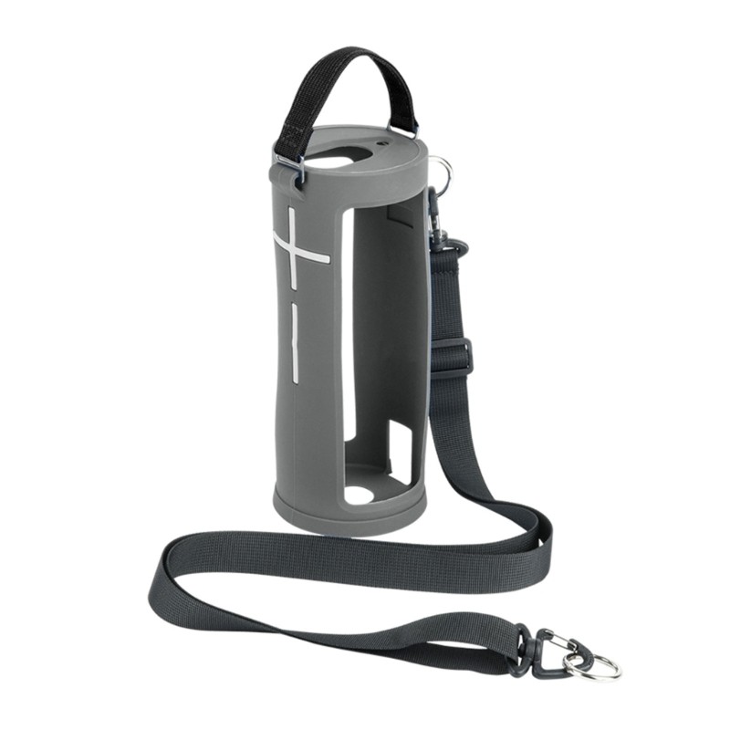 Silicone Protective Cover Shockproof Speaker Carrying Case with Carabiner Hook Shoulder Strap for UE