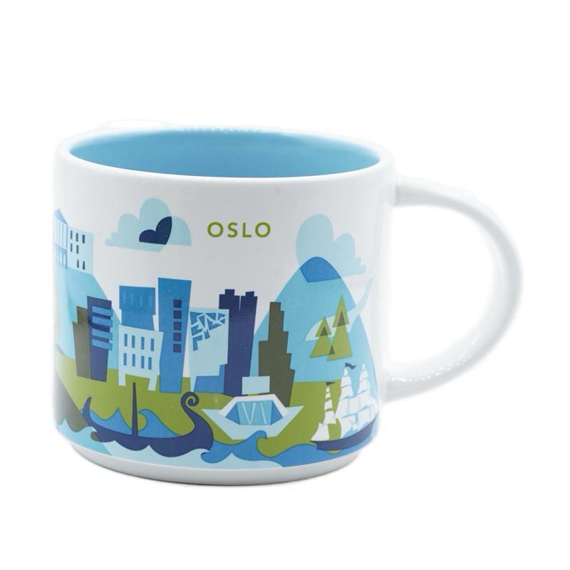 Starbucks Gelas Oslo Norway Europe Norwegia Mug Mugs You Are Here 14 oz 473ml YAH Collection Merchan