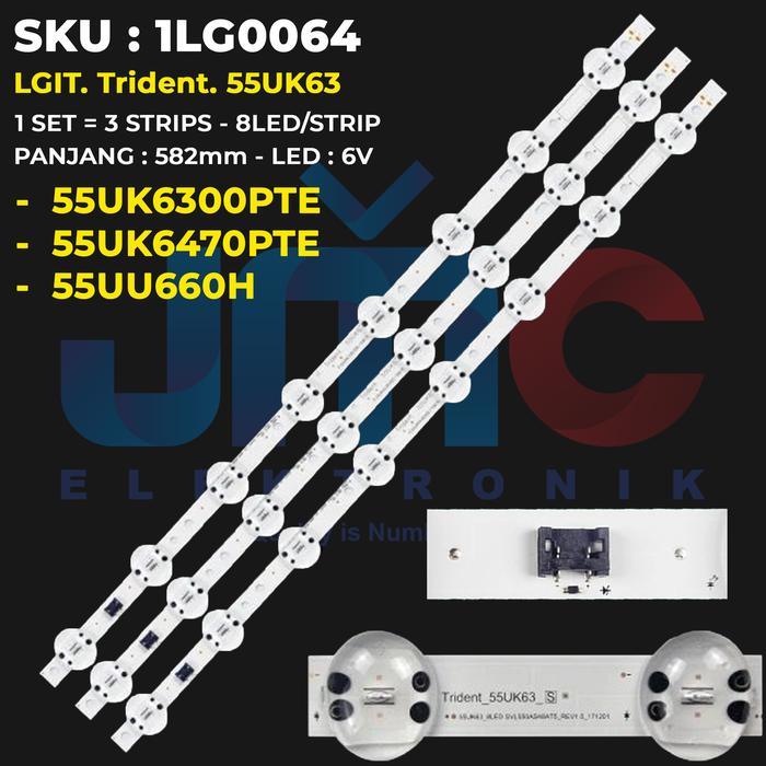 BACKLIGHT TV 55 Inch 55UK6300PTE 55UK6300PTE.ATITLJD 55UK6470PTE 55UU660H Elmatu JMCPart