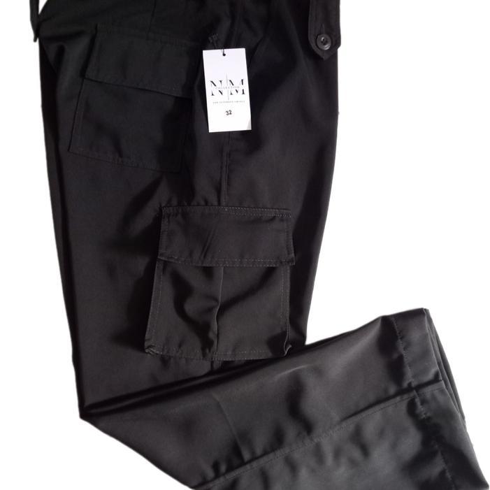 Celana PDL Satpam Warna Hitam Security Bahan Twist  Panjang Kerja Katun  Nyaman Pria Lembut Kantor F