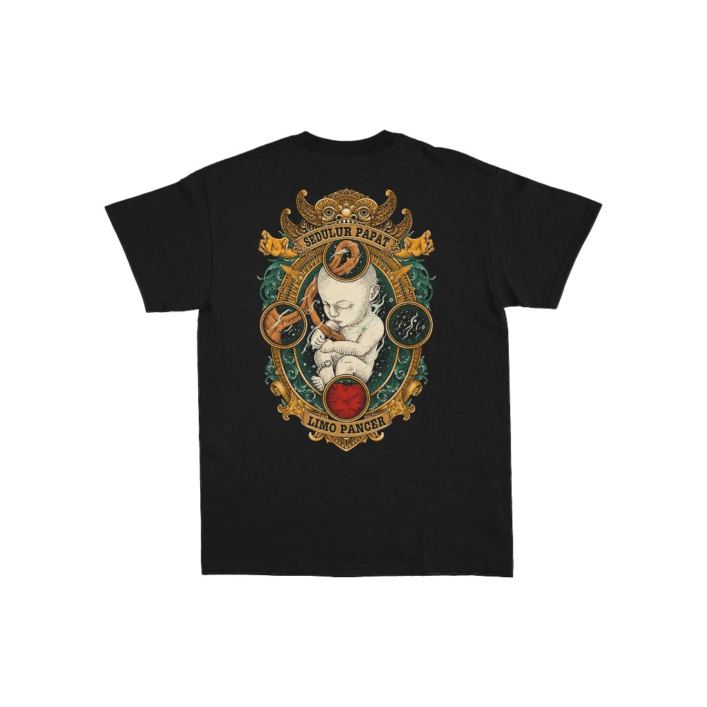 ORI Paramesti Kaos Jawa Sedulur Papat Kalimo Pancer Baju Budaya Jawa Bali Big Size Oversize Jumbo Pr