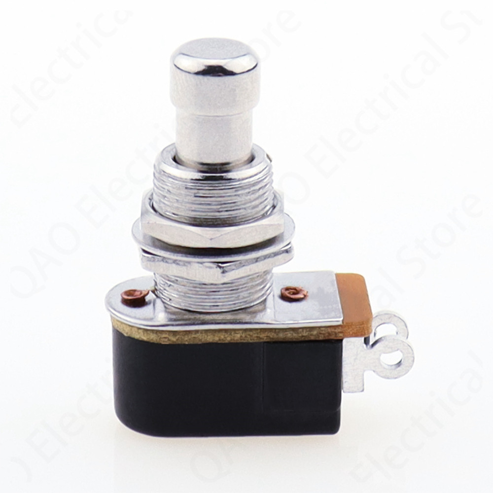 SPST Momentary Soft Touch Push Button Stomp Foot Pedal Switch Electric Guitar Switch OFF-Momentary O