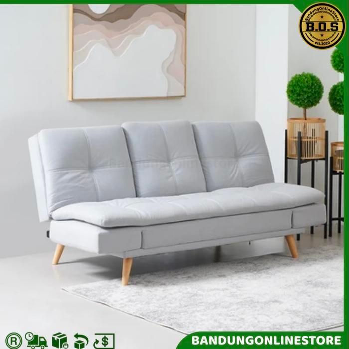 Sofa Bed Minimalis Fabric Abu Informa Sofa Lipat Mora Sofa Kasur Sleeper Sofa Grey