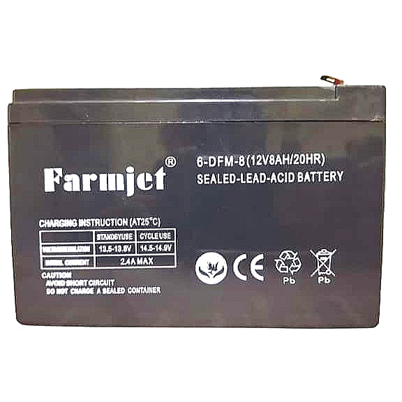 FARMJET BATERAI AKI 12V 12 VOLT 8AH 8 AH 6 DFM 8 FARMJET ACCU BATTERY SPRAYER TANGKI ELEKTRIK KERING