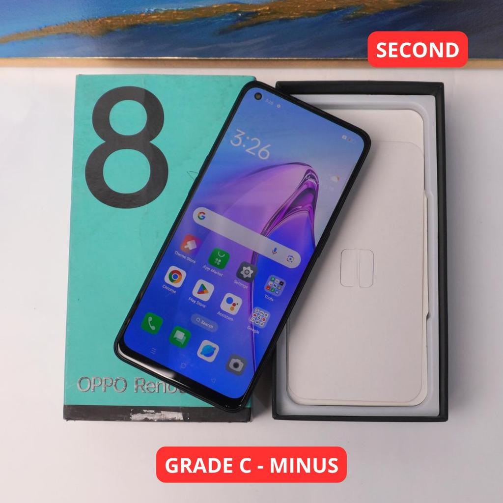 OPPO RENO 8Z 8/256 GB (5G) GRADE C - MINUS HP SECOND ORIGINAL SINAR MUTIARA CELL