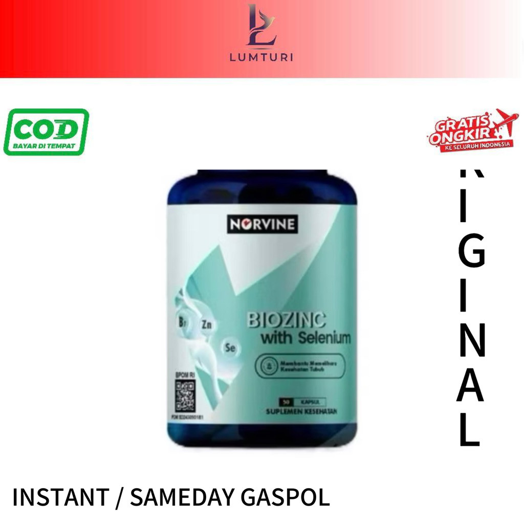 Norvine Biozinc (Biotin Zinc Selenium) Isi 50 Tablet