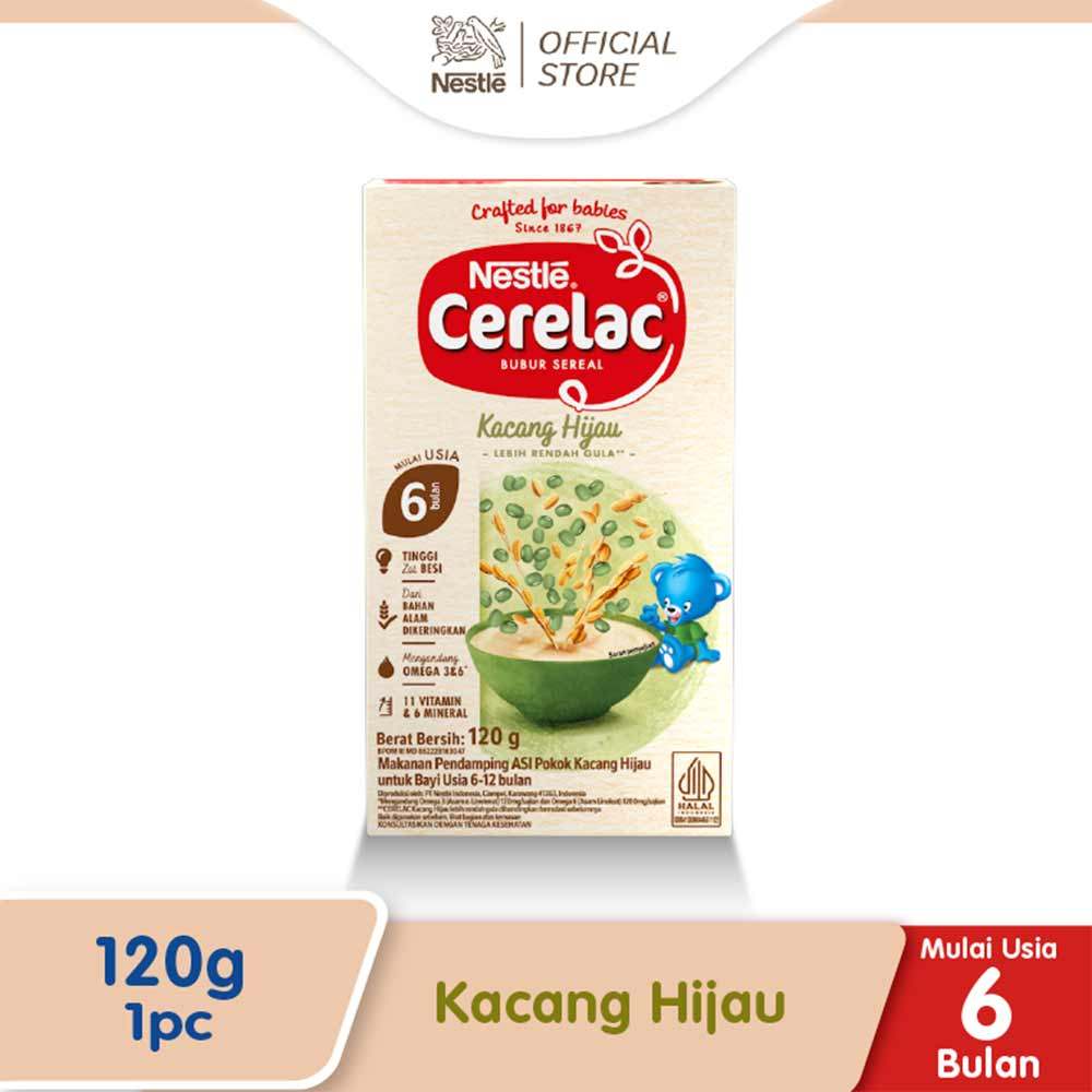 Nestle Cerelac Bubur Sereal Kacang Hijau 120G