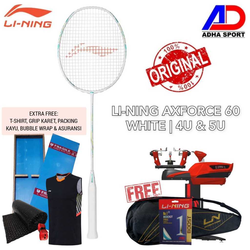 Raket Badminton Lining Axforce 60 4U / 5U Original Raket Bulutangkis Store Surabaya Adha Sport