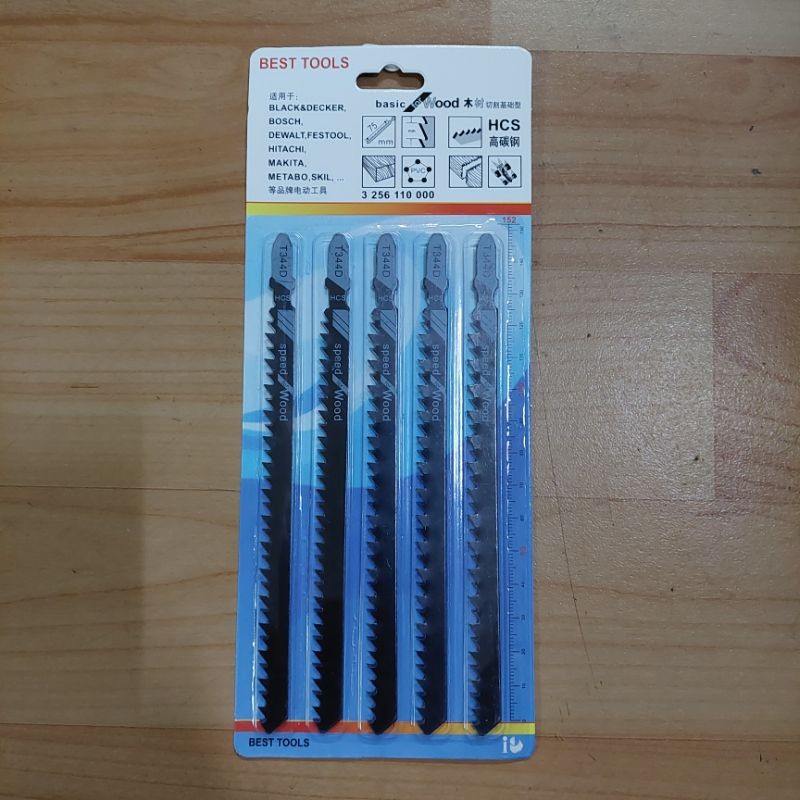 Promo Mata Jig Saw T344D 5Pc / Refill Mata Gergaji Jig Saw Reprocating 13Cm