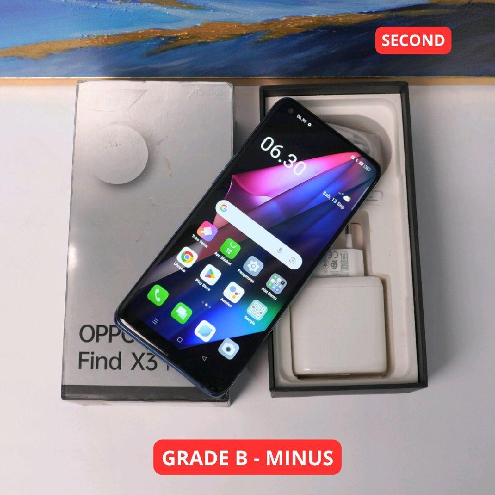 OPPO FIND X3 PRO 12/256 GB (5G) GRADE B - MINUS HP SECOND ORIGINAL SINAR MUTIARA CELL (86655)