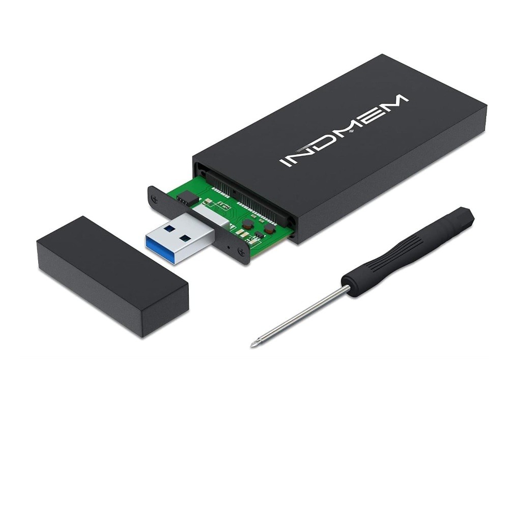 mSATA to USB 30 Enclosure, mSATA SSD Adapter External SSD Enclosure Conveter Case for 30x30mm 50x30m