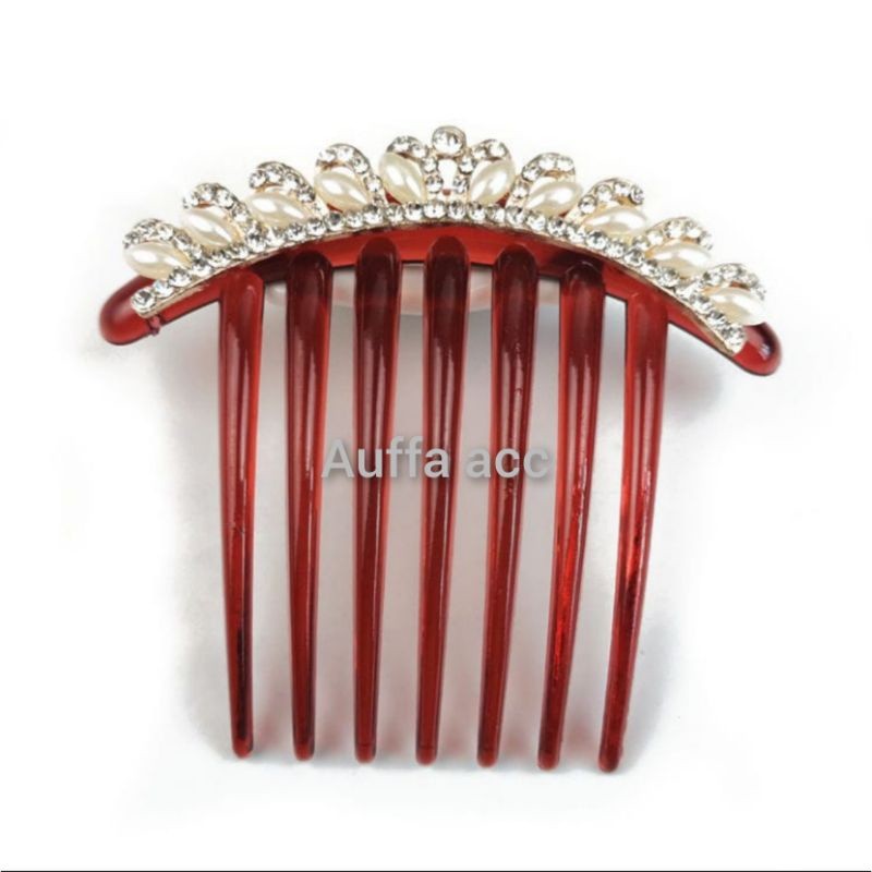 sirkam rambut gigi 7/hiasan rambut cepol/  tusuk sanggul modern