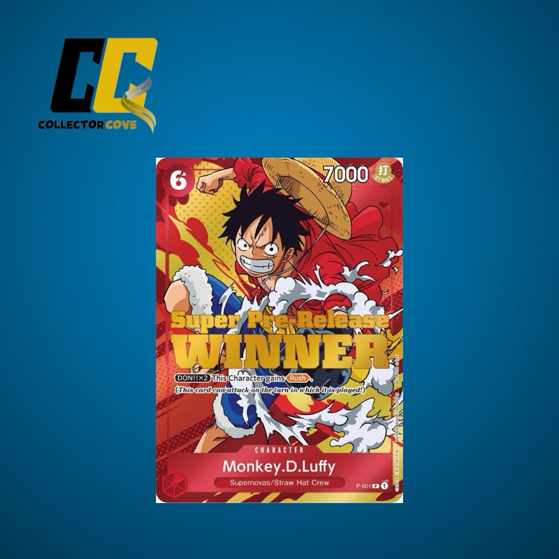 One Piece Limited Edition Monkey D Luffy 1St Super Pre-Release Winner Trading