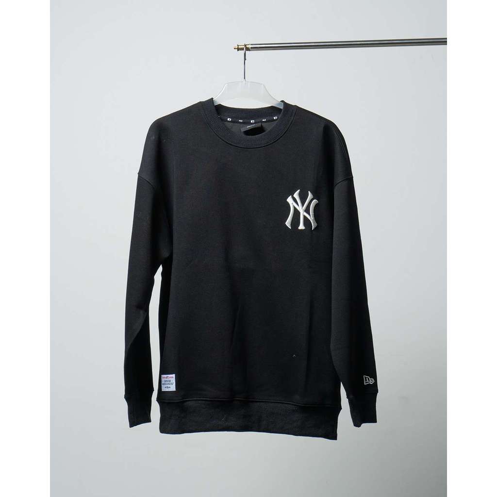 Sweater New Era Grid Logo New York Yankees Hitam New Era NYY Black Unisex