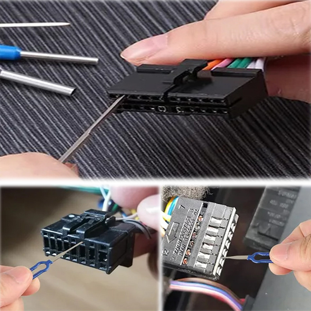 1836 Pcs Car Terminal Removal Tool Kit Depinning Tool Electrical Connector Pin Removal Car Optional 