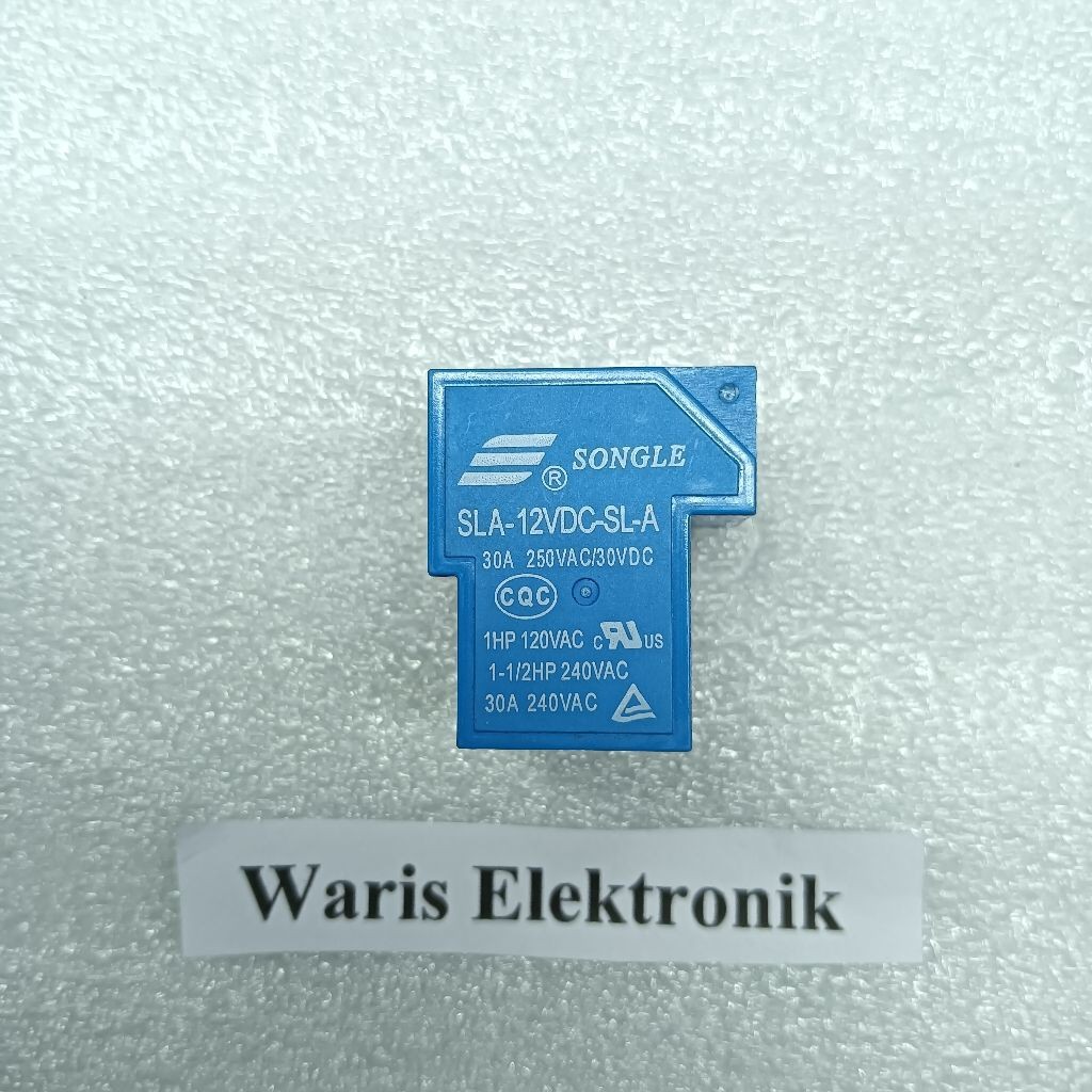 Relay DC 12V 30A 5 Pin 5 kaki Relay Kodok merk SONGLE