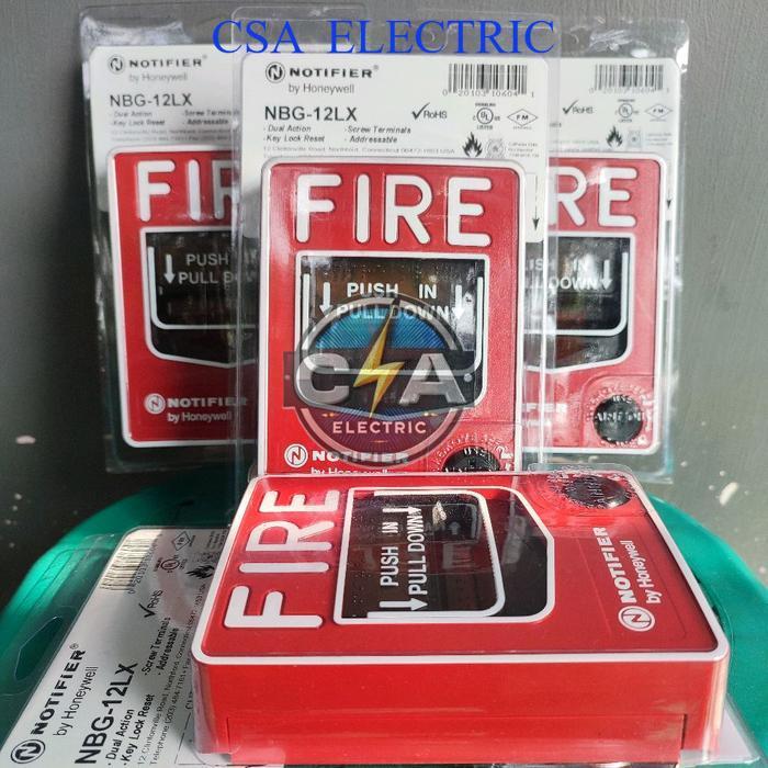 Manual pull station notifier NBG-12LX Push in pulldown