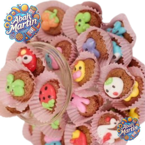 AM Kue Brownies Karakter 250gr Brownies Karakter Lucu Cookies Karakter Brownies Mini Kering Karakter