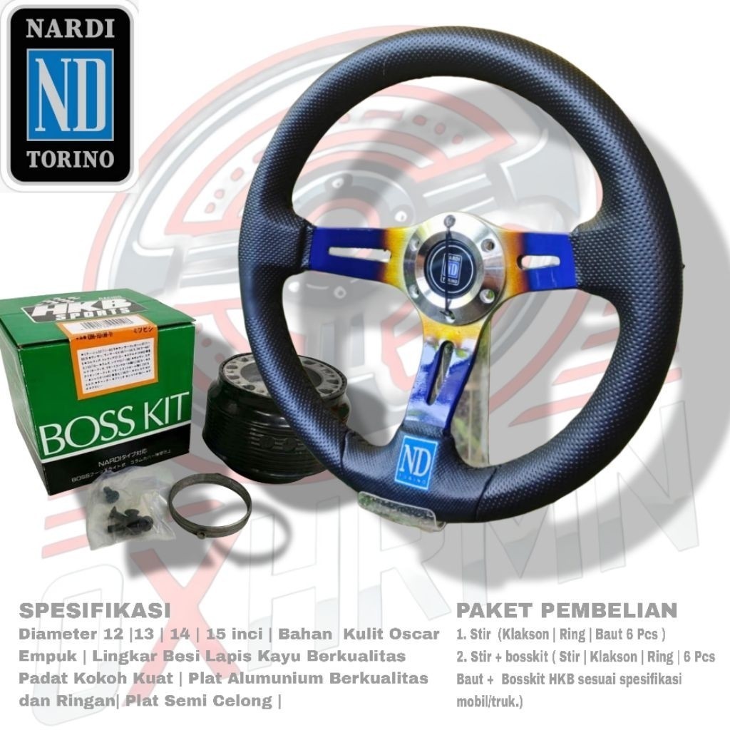 Setir STIR ND PELANGI RACING semi celong UNIVERSAL TRUK MOBIL INTERIOR DEKORASI