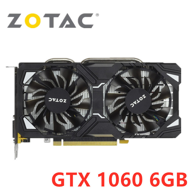 ZOTAC GTX 1060 6GB Graphics Card GTX 1060-6GD5 Video Cards GPU Desktop PC Computer Game Screen Map R