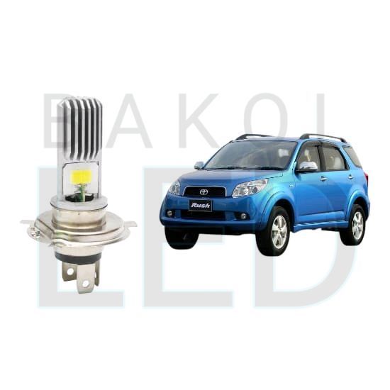 2pcs Lampu Utama LED H4 COB Mobil Toyota Rush 2007 2012 BL