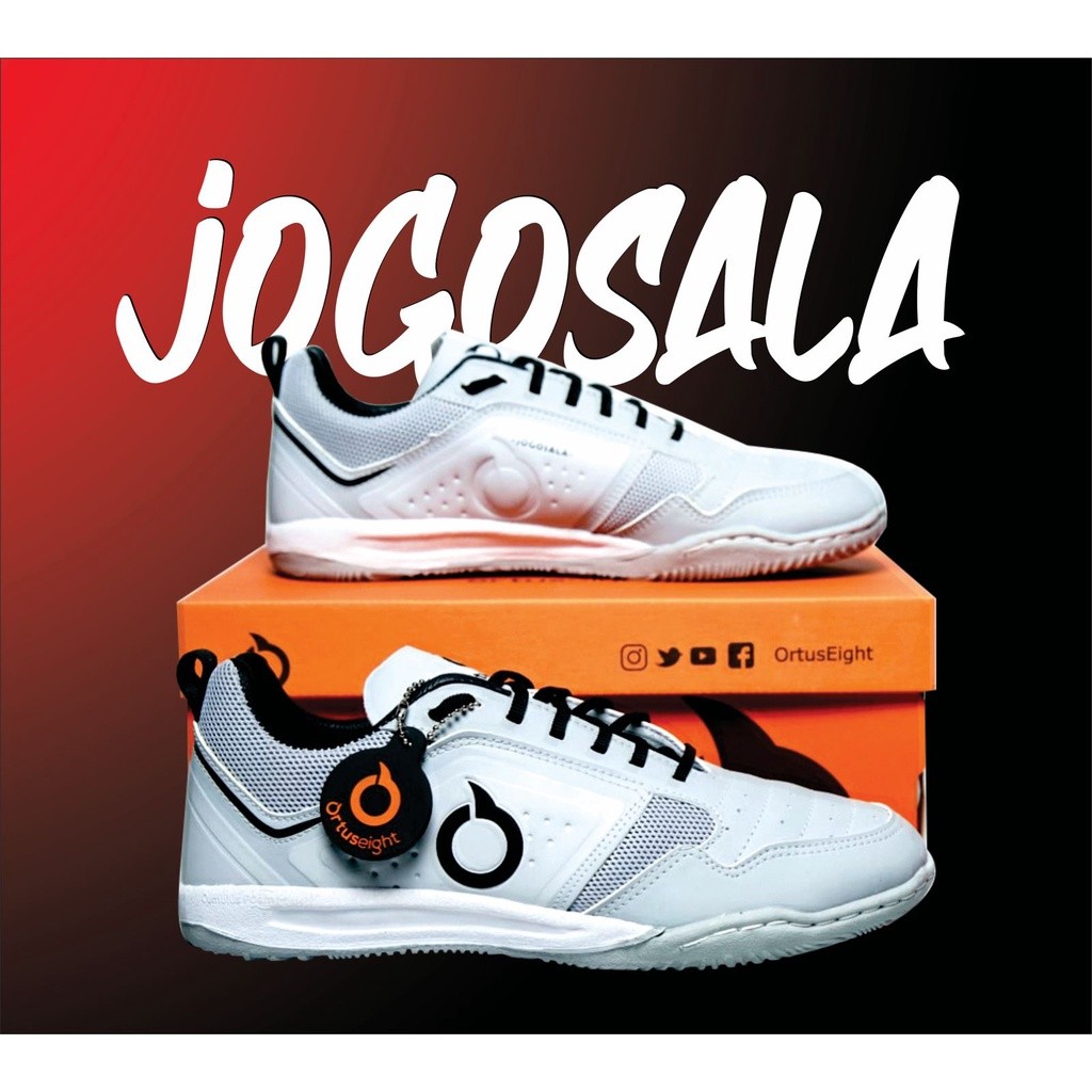 Sepatu Futsal Ortus Jogosala Rampage BINB in Grey White Logo
