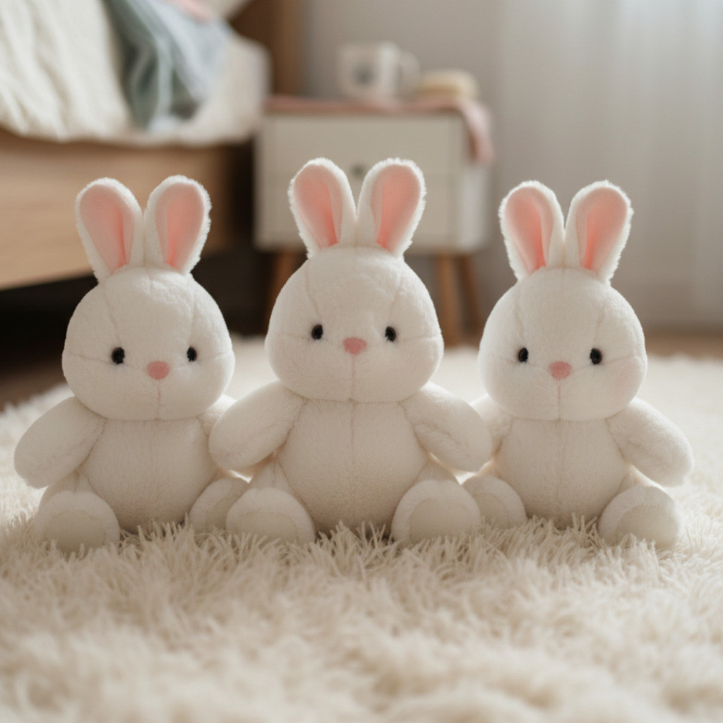 Hs/ Boneka Plush Toys Sit  Animal Kelinci Rabbit Bunny Lucu Soft Cute