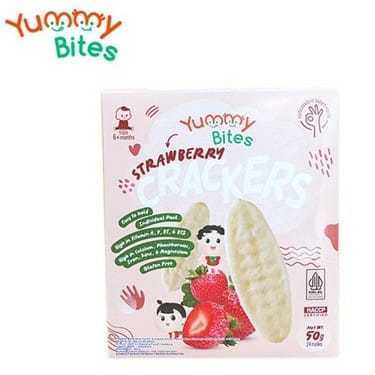 YUMMY BITES-YUMMY BITES FLAVOUR STRAWBERRY 50GR