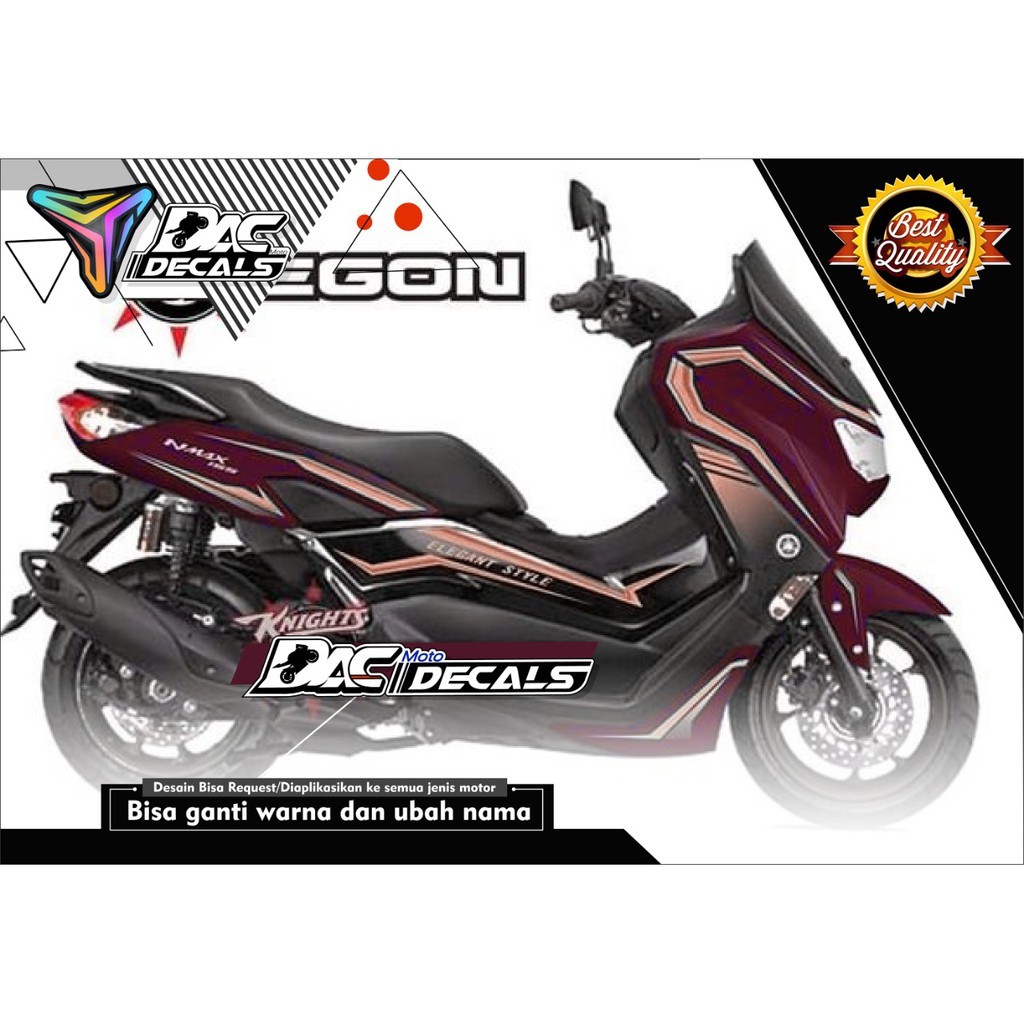 Stiker Motor Sticker decal full body Yamaha Nmax merah Murah Berkwalitas