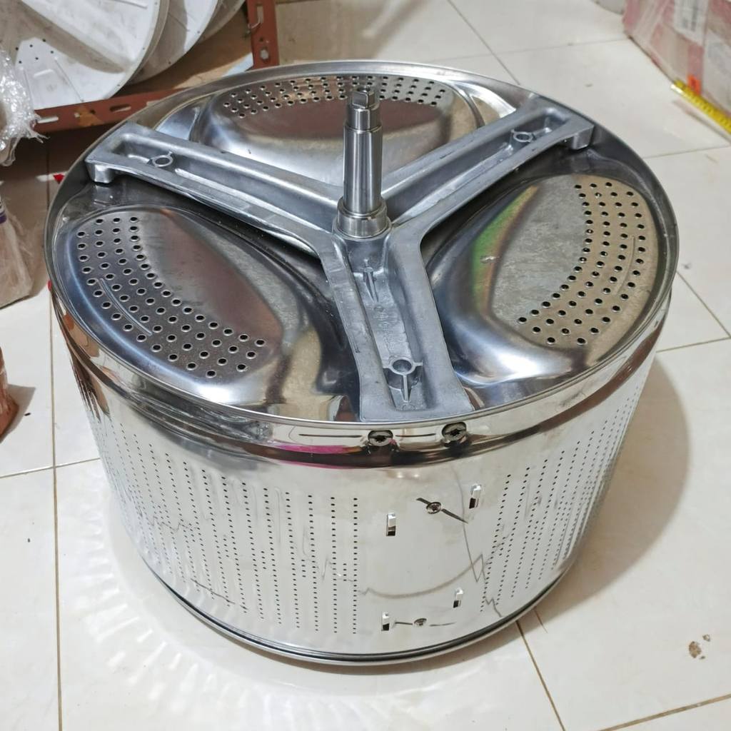 TABUNG DRUM STAINLESS + SPIDER MESIN CUCI AQUA 1 TABUNG FRONT LOADING ORIGINAL FQW-850829QD FQW-1010