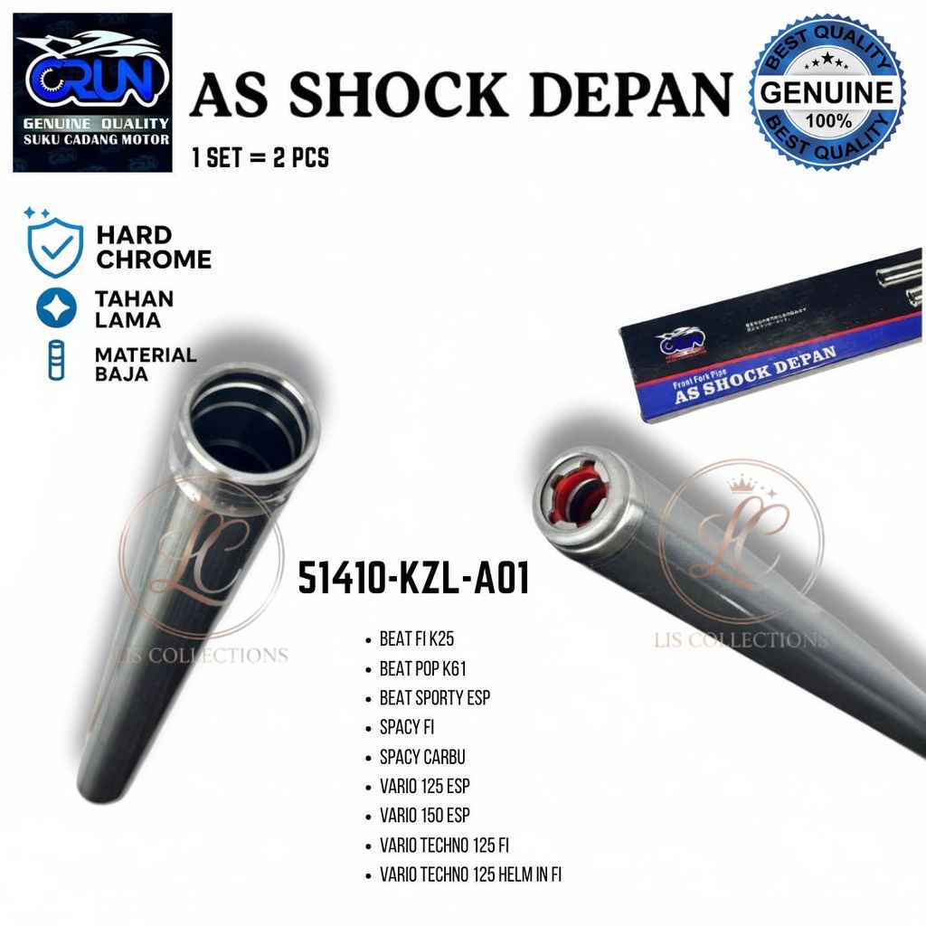 51410-KZL-842 CRUN As Shock Depan Honda Beat FI Vario 125 150 Beat Pop Sporty Scoopy Spacy FI