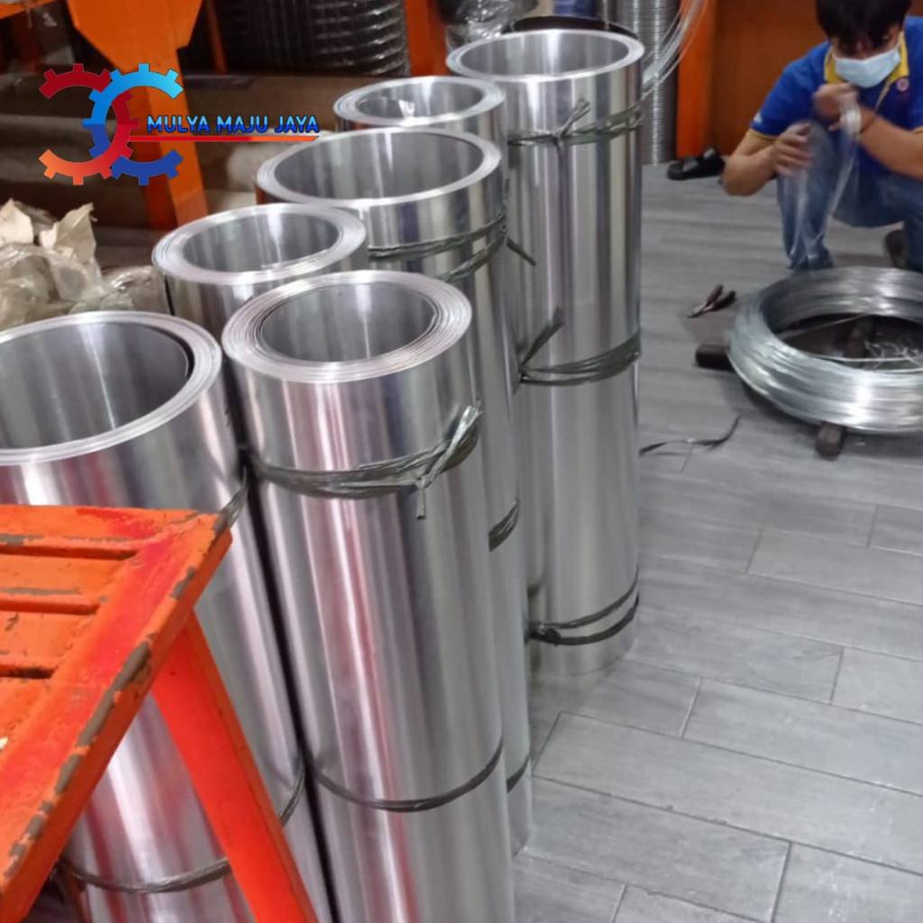 Plat Alumunium 0,4mm roll 25 meter - plat aluminium 0.4mm 25m Seng