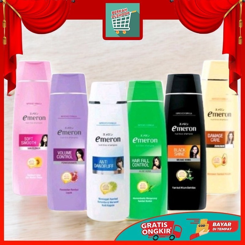 EMERON HIJAB SHAMPOO 170ML | EMERON SHAMPOO | EMERON BLACK SHINE | EMERON PINK SHAMPOO ISI 1