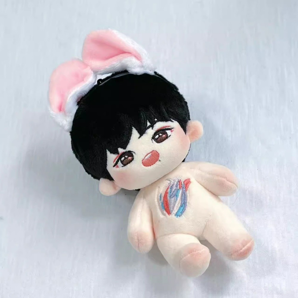 15cm Plushie Wang Yibo Xiao Zhan Idol Star Doll Toy Skeleton Body Stuffed Plush Cosplay Original MDZ