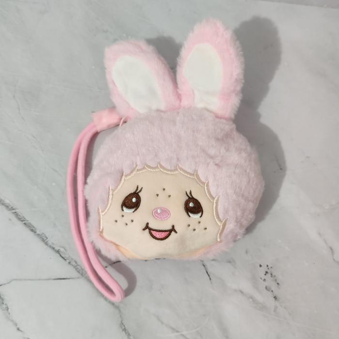 Pouch Dompet Gantungan Lucu Monchichi / Pouch Monchichi - Lht k