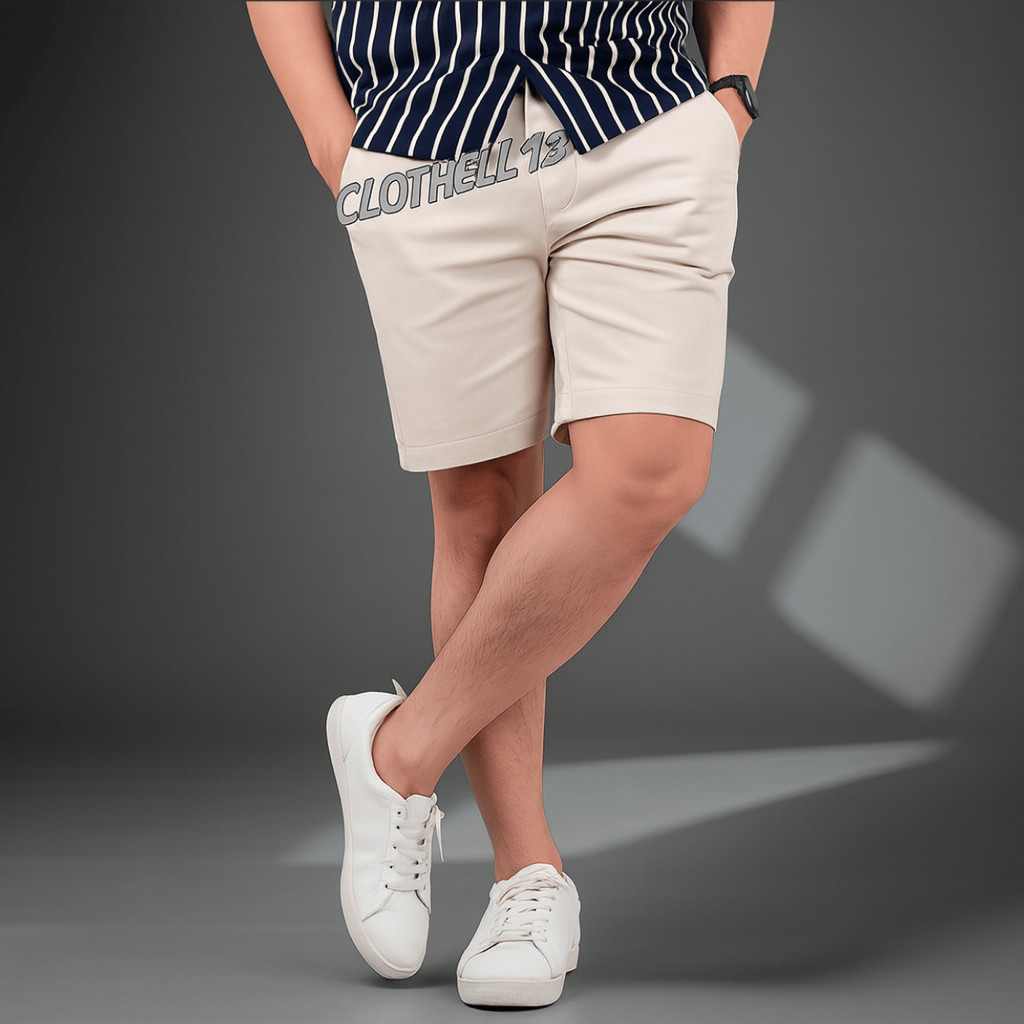 CELANA Pria CHINO PENDEK PREMIUM Cream Putih